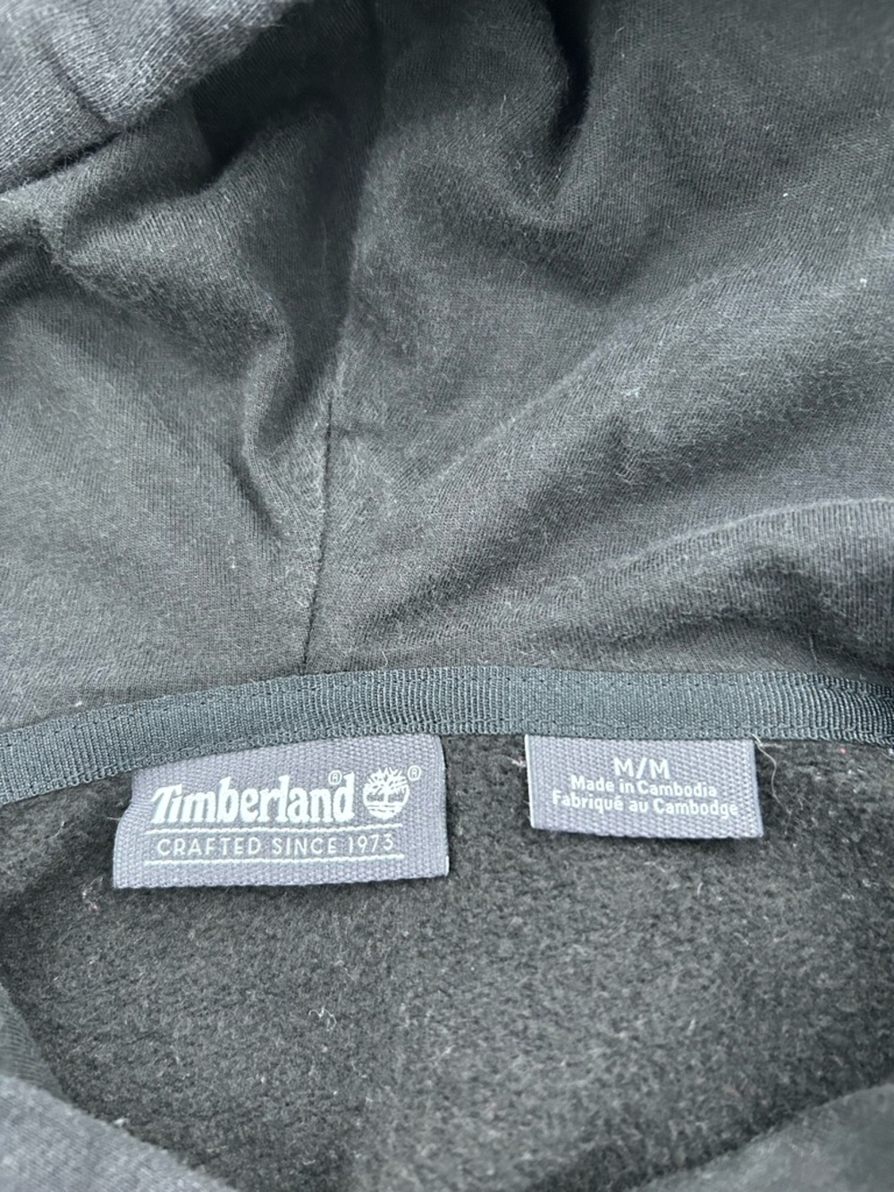 Timberland Black Adult Hoodie with Tan Tree Emblem M - Picture 6 of 6